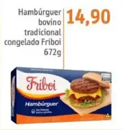 Sonda Hambúrguer bovino tradicional congelado oferta
