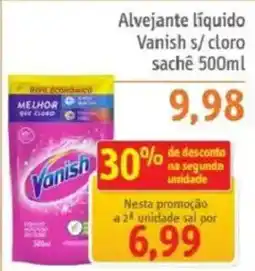Sonda Alvejante líquido Vanish s/ cloro sachê oferta