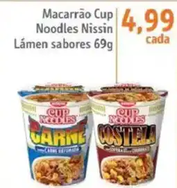 Sonda Macarrão Cup Noodles Nissin Lámen sabores oferta