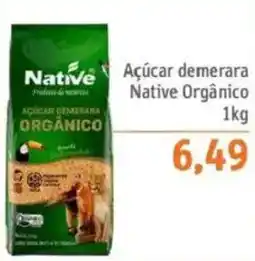 Sonda Açúcar demerara native orgânico oferta