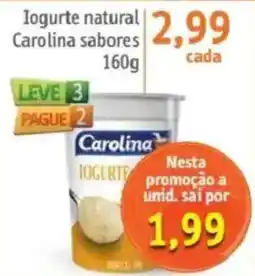 Sonda Iogurte natural carolina sabores oferta