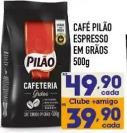 Supermercados Avenida Café pilão espresso em grãos oferta