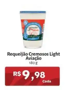Novo Atacarejo Requeijão Cremosos Light Aviação oferta