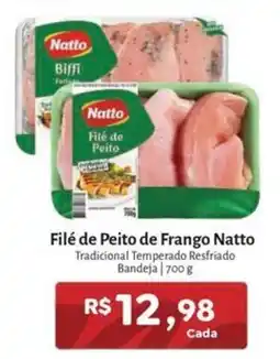 Novo Atacarejo Filé de peito de frango natto oferta