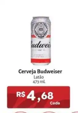 Novo Atacarejo Cerveja Budweiser Latão oferta