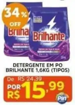 Pinheiro Supermercado Detergente em po brilhante 1,6kg (tipos) oferta