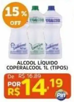 Pinheiro Supermercado álcool líquido coperalcool 1l (tipos) oferta