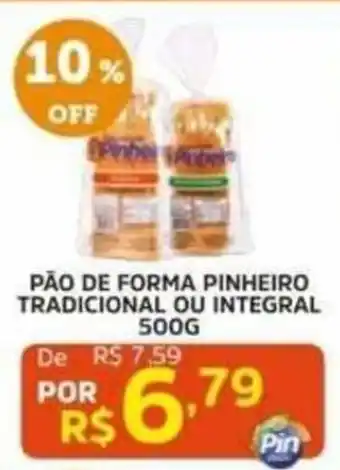 Pinheiro Supermercado Pão de forma pinheiro oferta