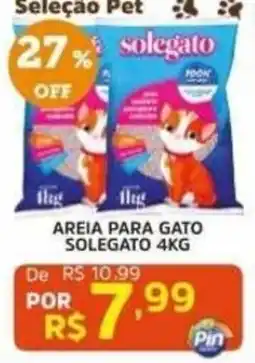 Pinheiro Supermercado Areia para gato solegato oferta