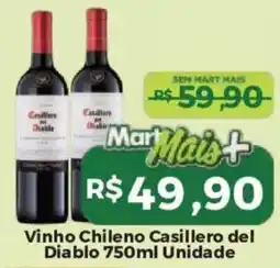 Mart Minas Vinho Chileno Casillero del Diablo oferta
