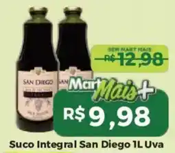 Mart Minas Suco integral san diego 1l uva oferta