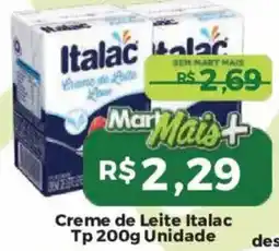 Mart Minas Creme de Leite Italac oferta