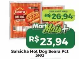 Mart Minas Salsicha Hot Dog Seara Pct oferta