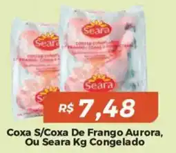 Mart Minas Coxa s/coxa de frango aurora, ou seara kg congelado oferta