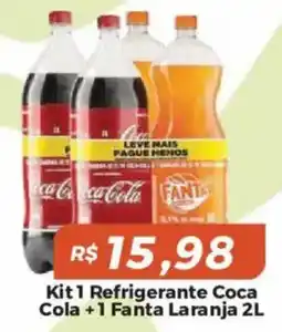 Mart Minas Kit 1 Refrigerante Coca Cola + 1 Fanta Laranja oferta