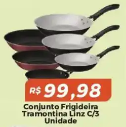 Mart Minas Conjunto frigideira tramontina linz c/3 unidade oferta