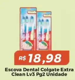Mart Minas Escova Dental Colgate Extra Clean Lv3 Pg2 Unidade oferta