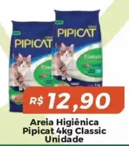 Mart Minas Areia higiênica pipicat 4kg classic oferta