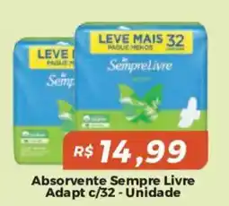 Mart Minas Absorvente sempre livre oferta