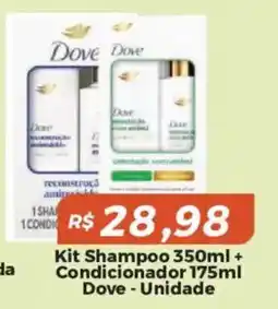 Mart Minas Kit Shampoo 350ml + Condicionador 175ml Dove oferta