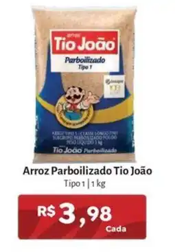 Novo Atacarejo Arroz parboilizado tio joão oferta