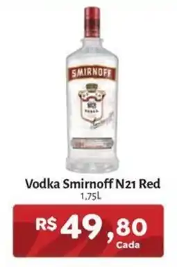 Novo Atacarejo Vodka smirnoff n21 red oferta