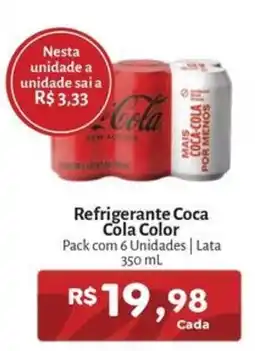 Novo Atacarejo Refrigerante Coca Cola Color oferta