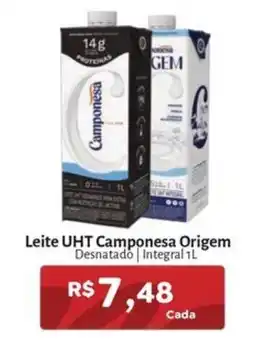 Novo Atacarejo Leite uht camponesa origem oferta