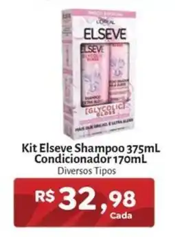 Novo Atacarejo Kit Elseve Shampoo Condicionador oferta