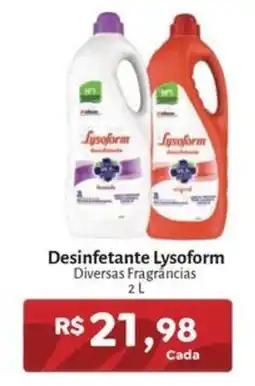 Novo Atacarejo Desinfetante Lysoform Diversas Fragrâncias oferta