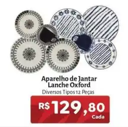 Novo Atacarejo Aparelho de jantar lanche oxford oferta