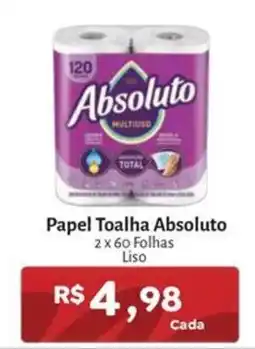 Novo Atacarejo Papel toalha absoluto liso oferta