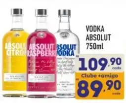 Supermercados Avenida vodka absolut 750ml oferta