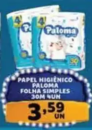 Rede Opa papel higiênico paloma folha simples oferta