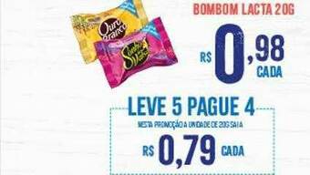 Bahamas Supermercados Bombom Lacta oferta