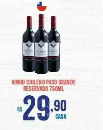 Vinho Chileno Paso Grande Reserveado