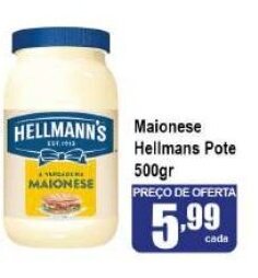 Higa's Supermercado Maionese Hellmann's Pote 500g oferta