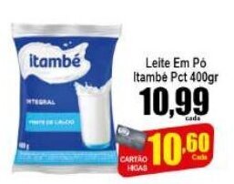 Higa's Supermercado Leite em po Itambe Pct 400g oferta