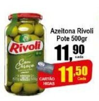 Higa's Supermercado Azeitona Rivoli pote 500g oferta