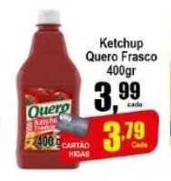Higa's Supermercado Ketchup Quero frasco 400g oferta