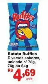 Carrefour Batata chips ruffles oferta