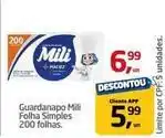 Tenda Atacado Mili - guardanapo folha simples oferta