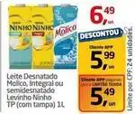 Tenda Atacado Ninho - leite desnatado molico, integral ou semidesnatado oferta