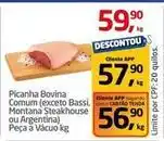 Tenda Atacado Bovina - picanha bovina comum (exceto bassi, montana steakhouse ou argentina) oferta