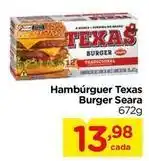 Carrefour Seara - hambúrguer texas burger oferta
