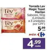 Carrefour Lev - torrada toast oferta
