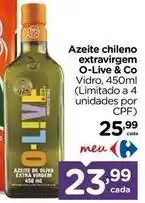 Carrefour O-live & co - azeite chileno extravirgem oferta