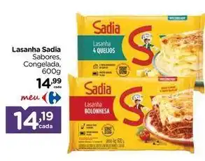 Carrefour Sadia - lasanha oferta