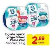 Carrefour Batavo - logurte líquido grego pense zero oferta
