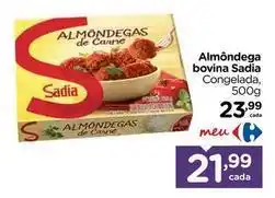 Carrefour Sadia - almôndega bovina oferta
